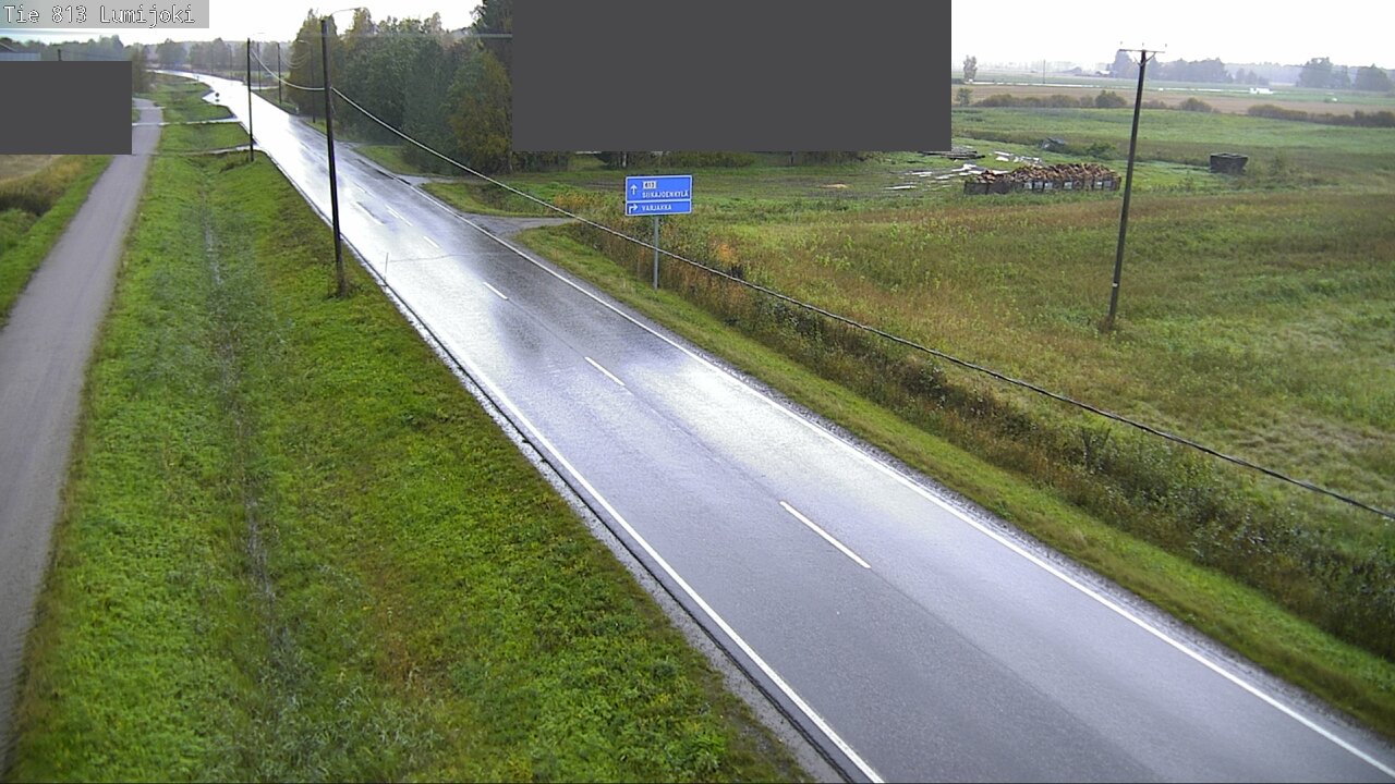Weather Camera Image Road 813 Lumijoki, Lumijoki, Pohjois-Pohjanmaa