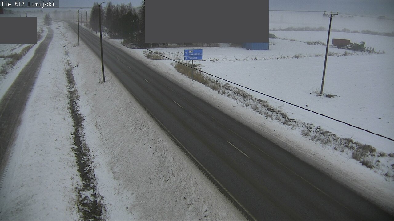 Weather Camera Image Väg 813 Lumijoki, Lumijoki, Pohjois-Pohjanmaa