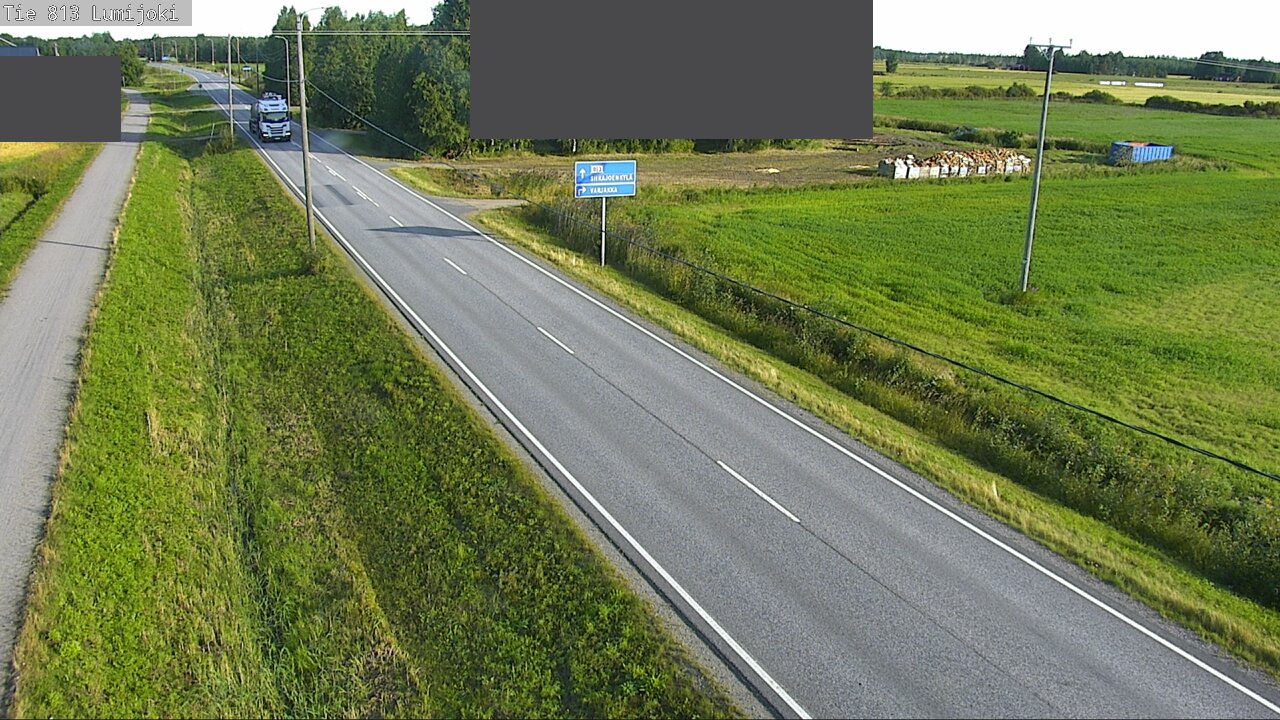 Weather Camera Image Road 813 Lumijoki, Lumijoki, Pohjois-Pohjanmaa
