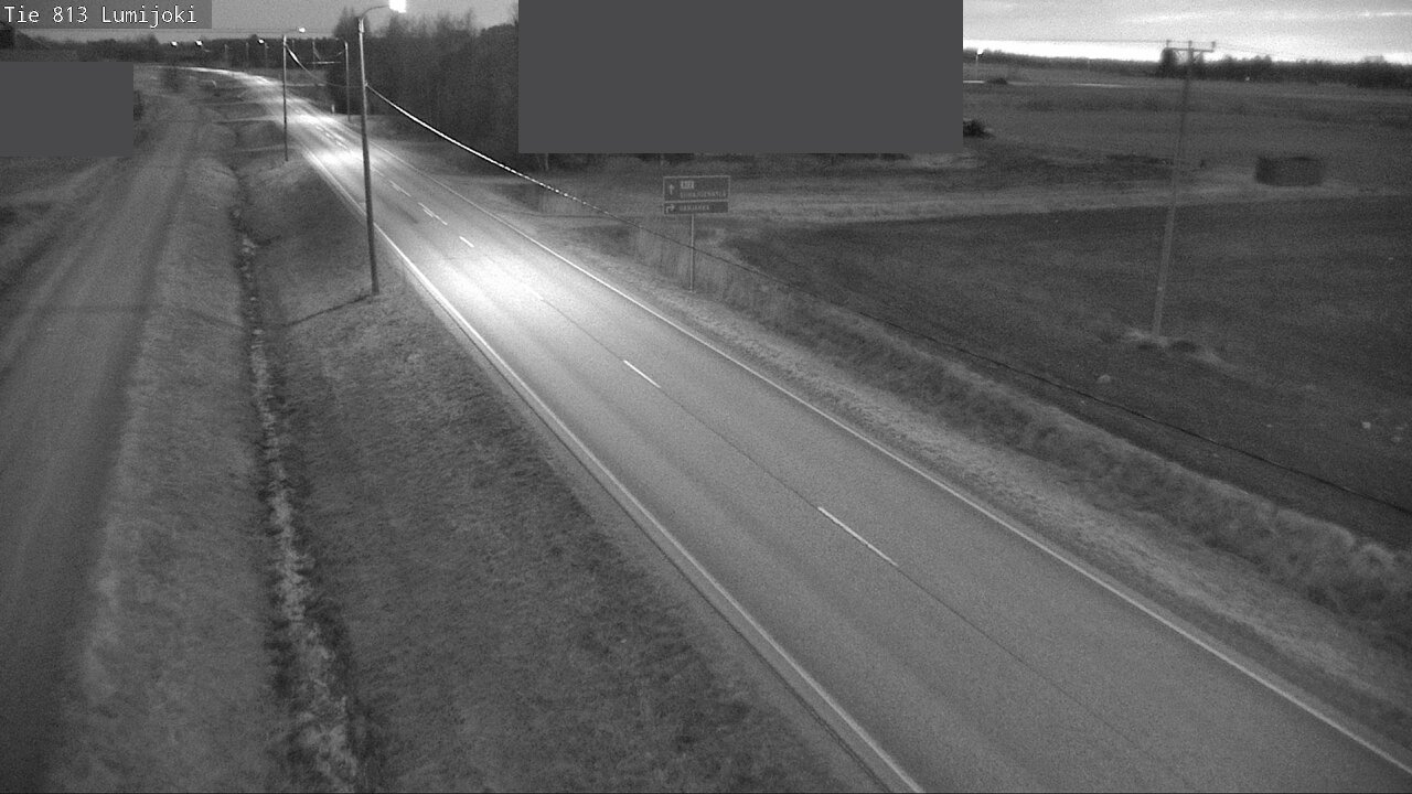 Weather Camera Image Väg 813 Lumijoki, Lumijoki, Pohjois-Pohjanmaa