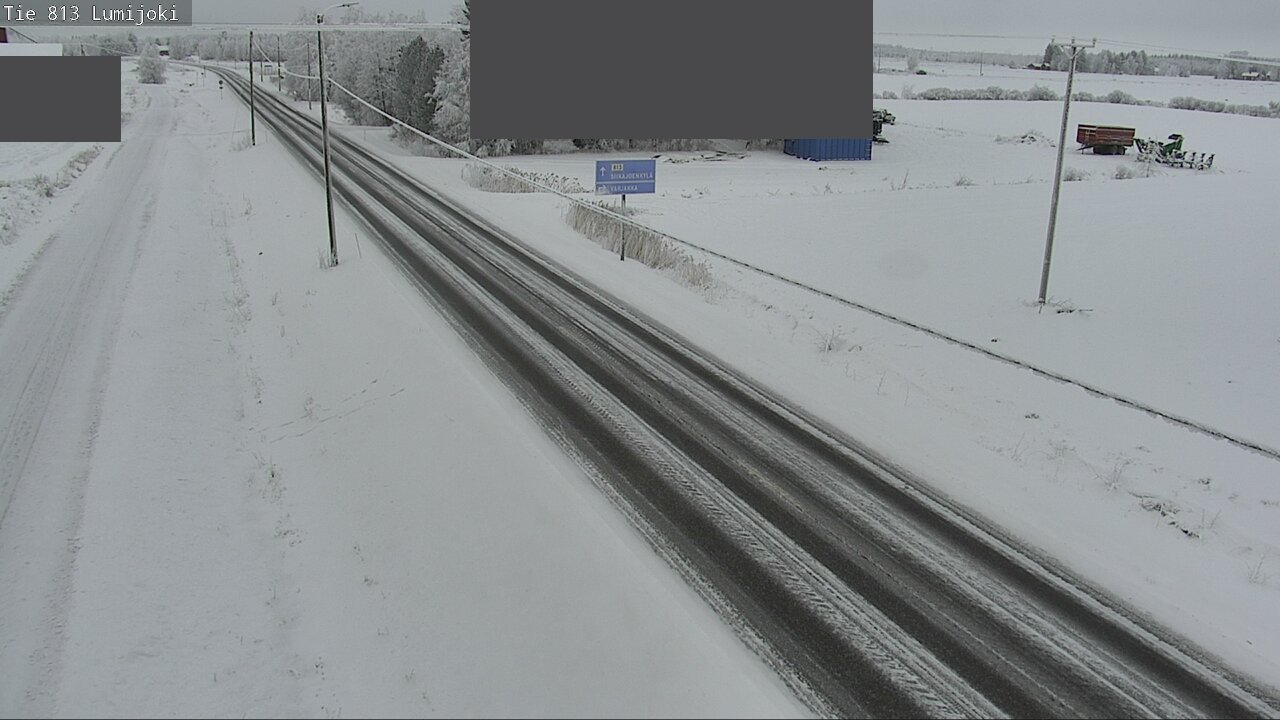 Weather Camera Image Road 813 Lumijoki, Lumijoki, Pohjois-Pohjanmaa