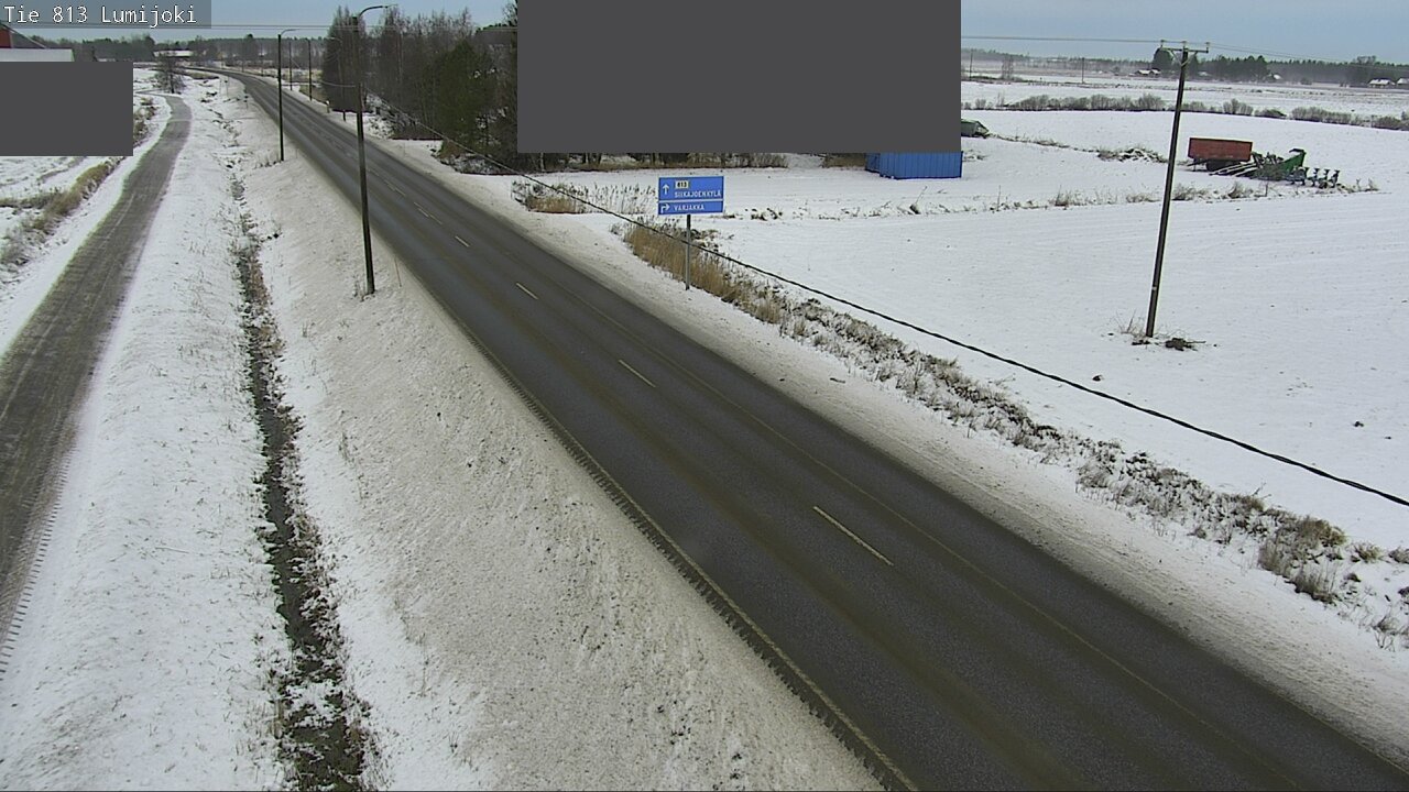 Weather Camera Image Väg 813 Lumijoki, Lumijoki, Pohjois-Pohjanmaa