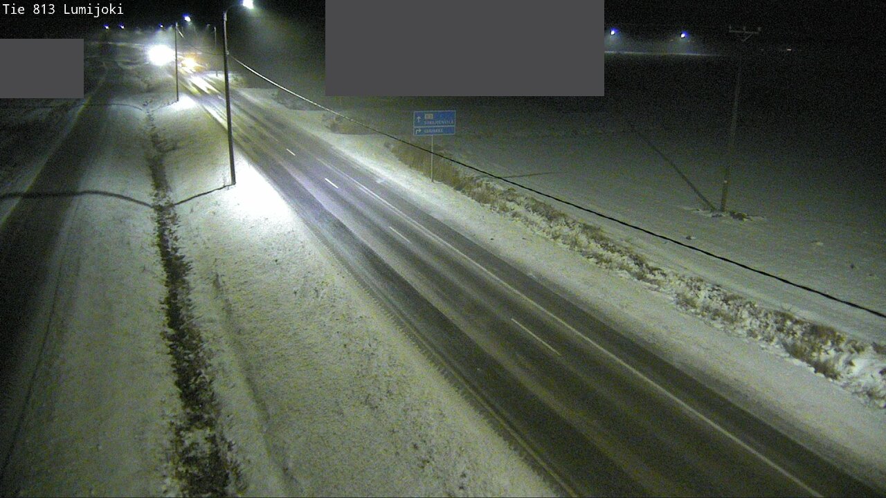 Weather Camera Image Väg 813 Lumijoki, Lumijoki, Pohjois-Pohjanmaa
