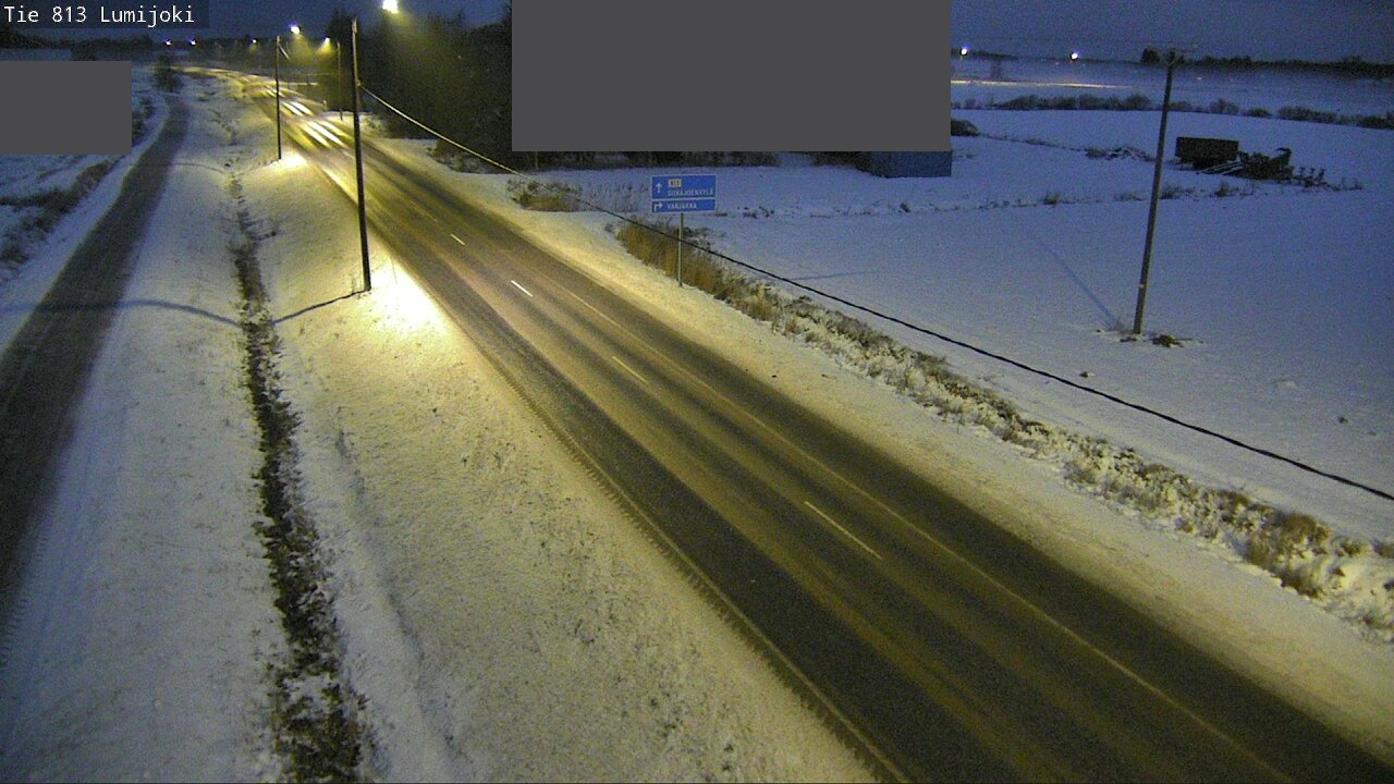 Weather Camera Image Väg 813 Lumijoki, Lumijoki, Pohjois-Pohjanmaa