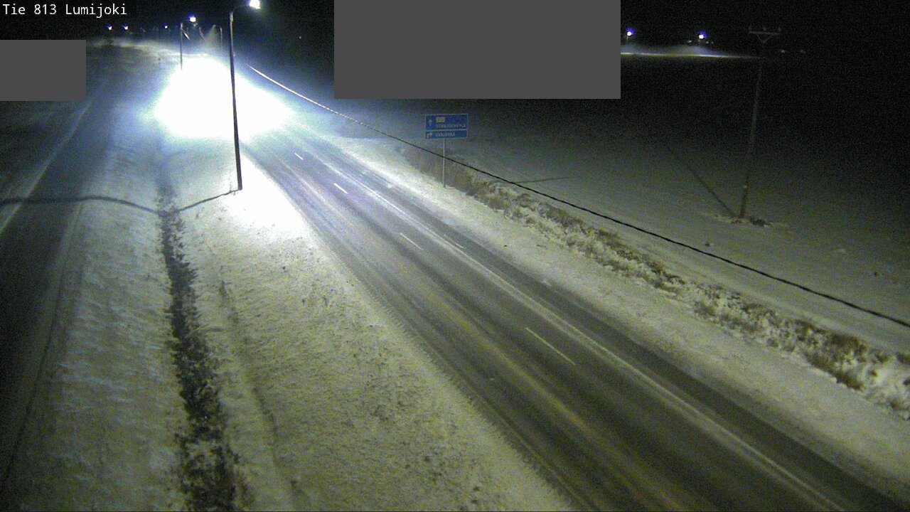 Weather Camera Image Väg 813 Lumijoki, Lumijoki, Pohjois-Pohjanmaa
