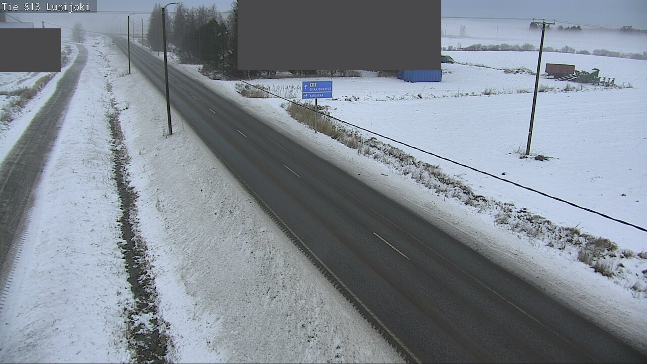Weather Camera Image Väg 813 Lumijoki, Lumijoki, Pohjois-Pohjanmaa