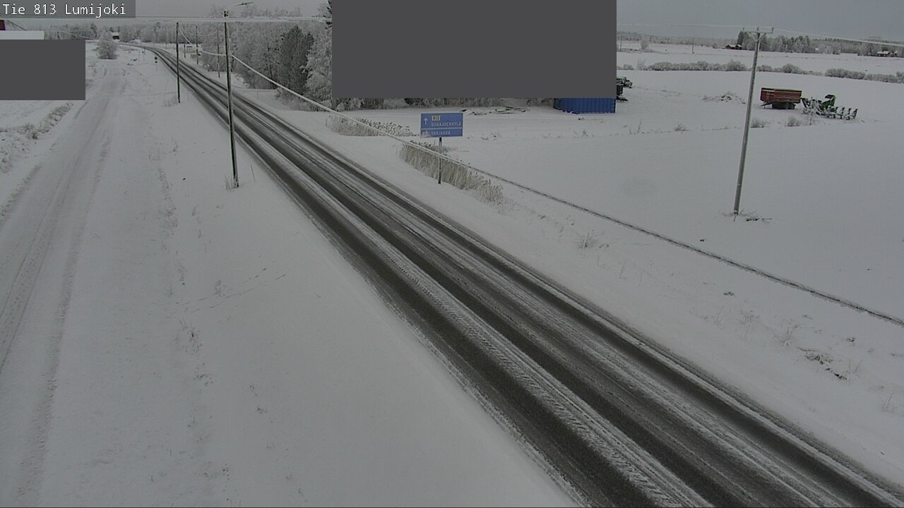Weather Camera Image Road 813 Lumijoki, Lumijoki, Pohjois-Pohjanmaa