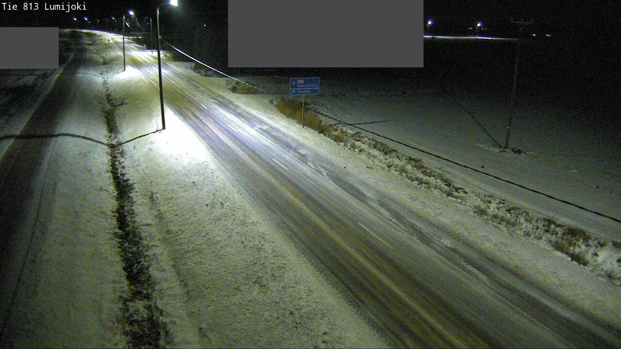 Weather Camera Image Väg 813 Lumijoki, Lumijoki, Pohjois-Pohjanmaa