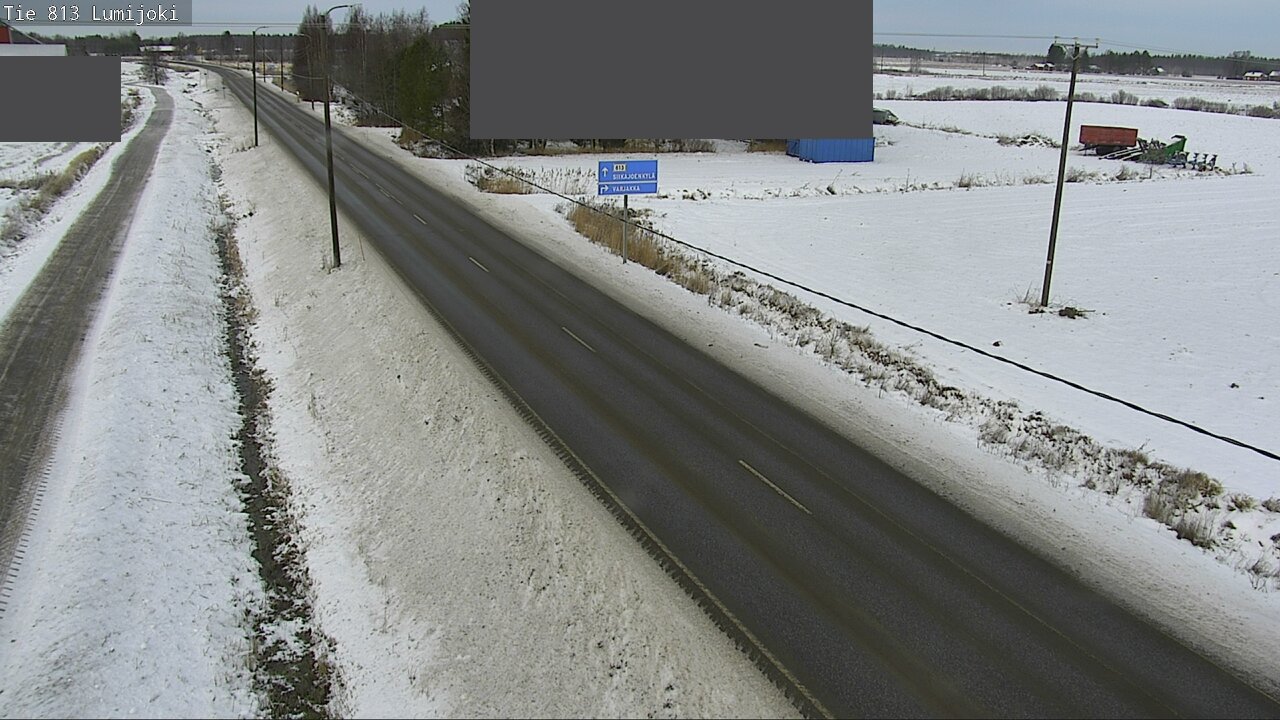 Weather Camera Image Väg 813 Lumijoki, Lumijoki, Pohjois-Pohjanmaa