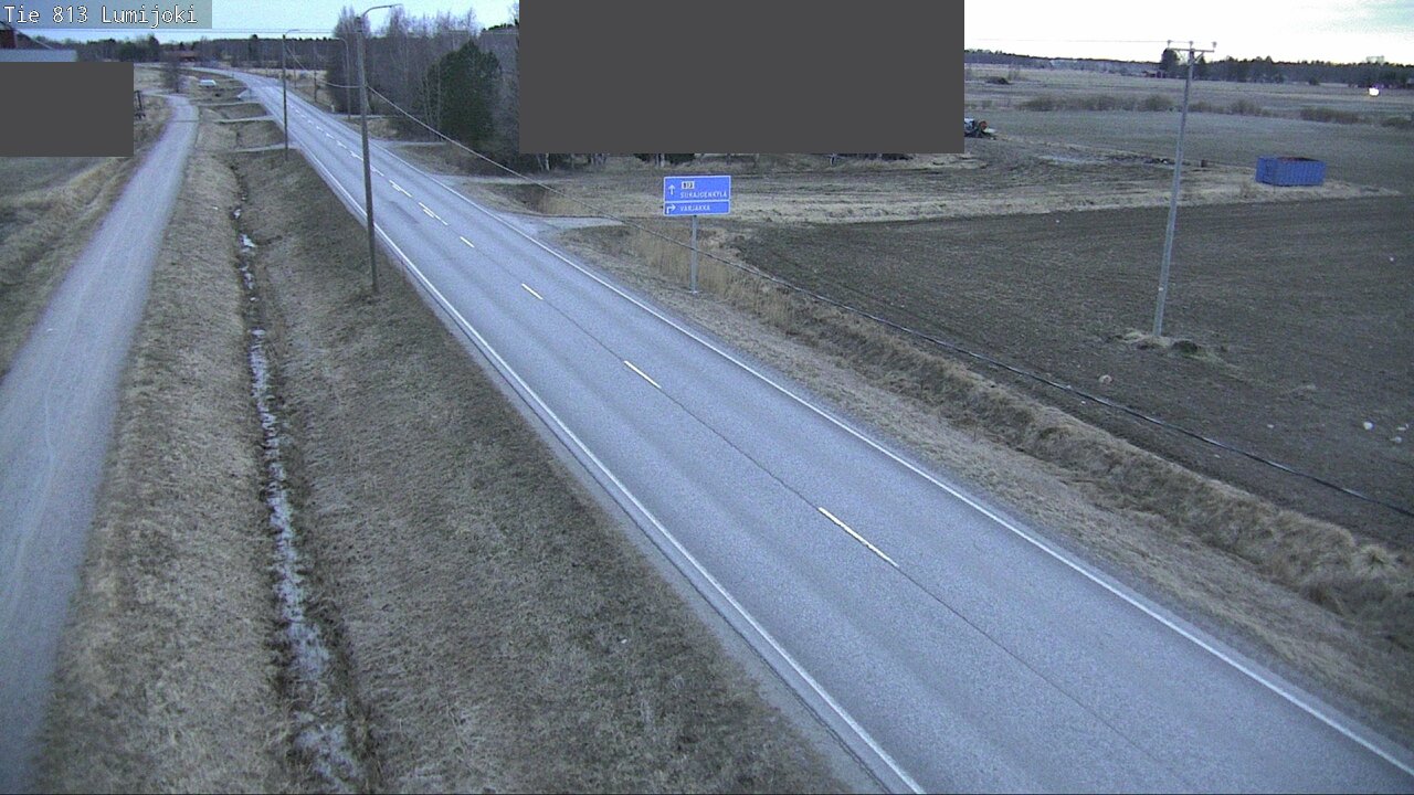 Weather Camera Image Väg 813 Lumijoki, Lumijoki, Pohjois-Pohjanmaa