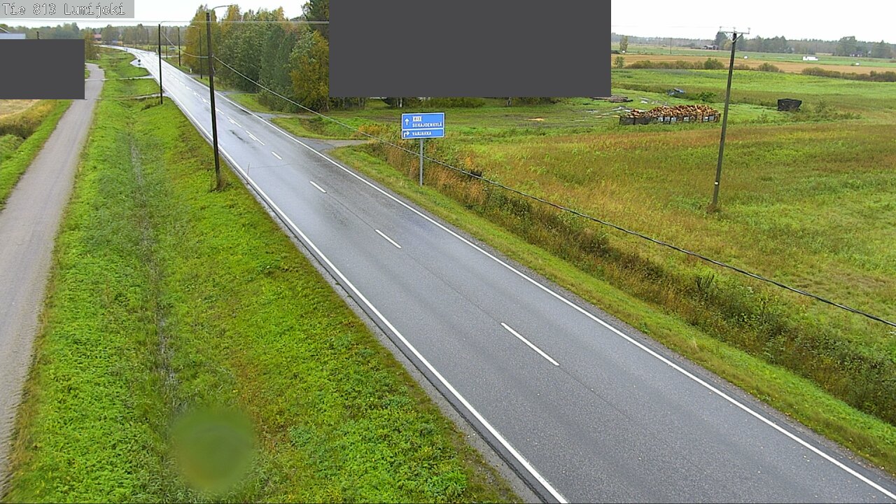Weather Camera Image Väg 813 Lumijoki, Lumijoki, Pohjois-Pohjanmaa