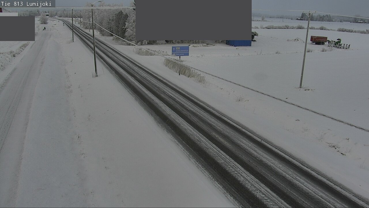 Weather Camera Image Road 813 Lumijoki, Lumijoki, Pohjois-Pohjanmaa