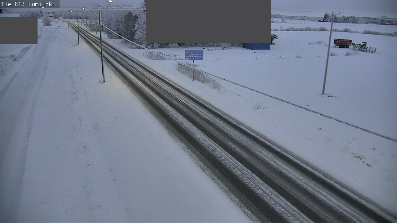 Weather Camera Image Road 813 Lumijoki, Lumijoki, Pohjois-Pohjanmaa