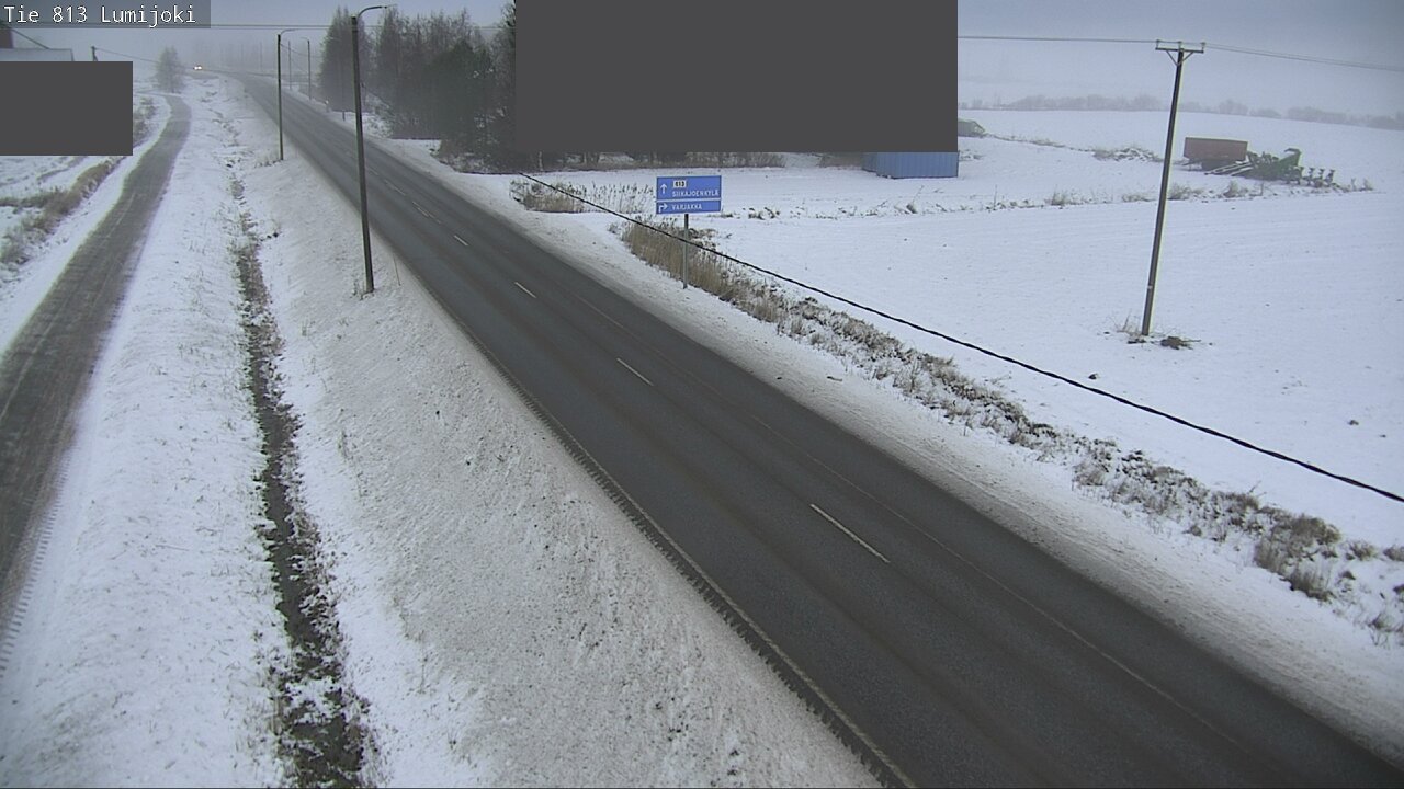 Weather Camera Image Väg 813 Lumijoki, Lumijoki, Pohjois-Pohjanmaa