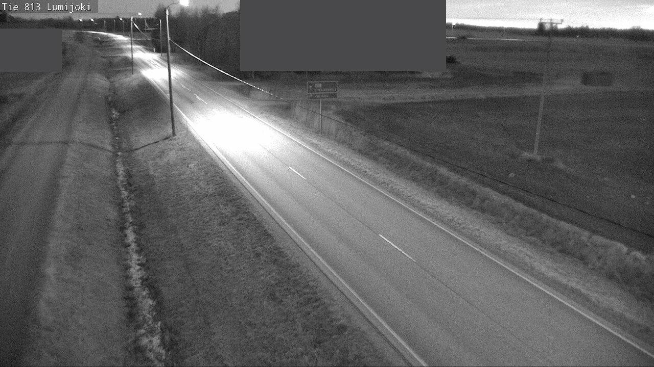 Weather Camera Image Väg 813 Lumijoki, Lumijoki, Pohjois-Pohjanmaa