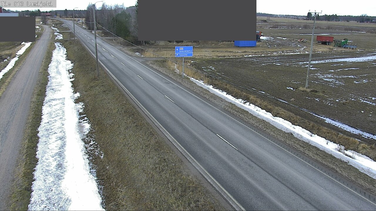 Weather Camera Image Road 813 Lumijoki, Lumijoki, Pohjois-Pohjanmaa