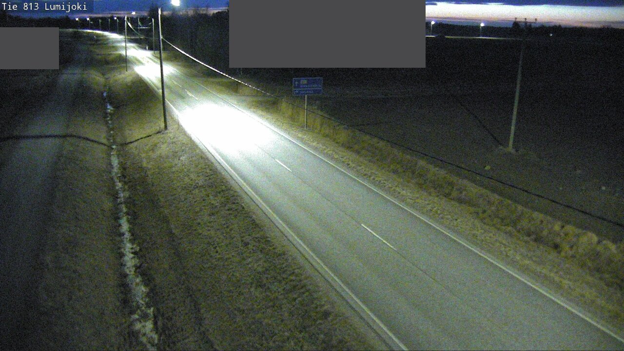 Weather Camera Image Väg 813 Lumijoki, Lumijoki, Pohjois-Pohjanmaa