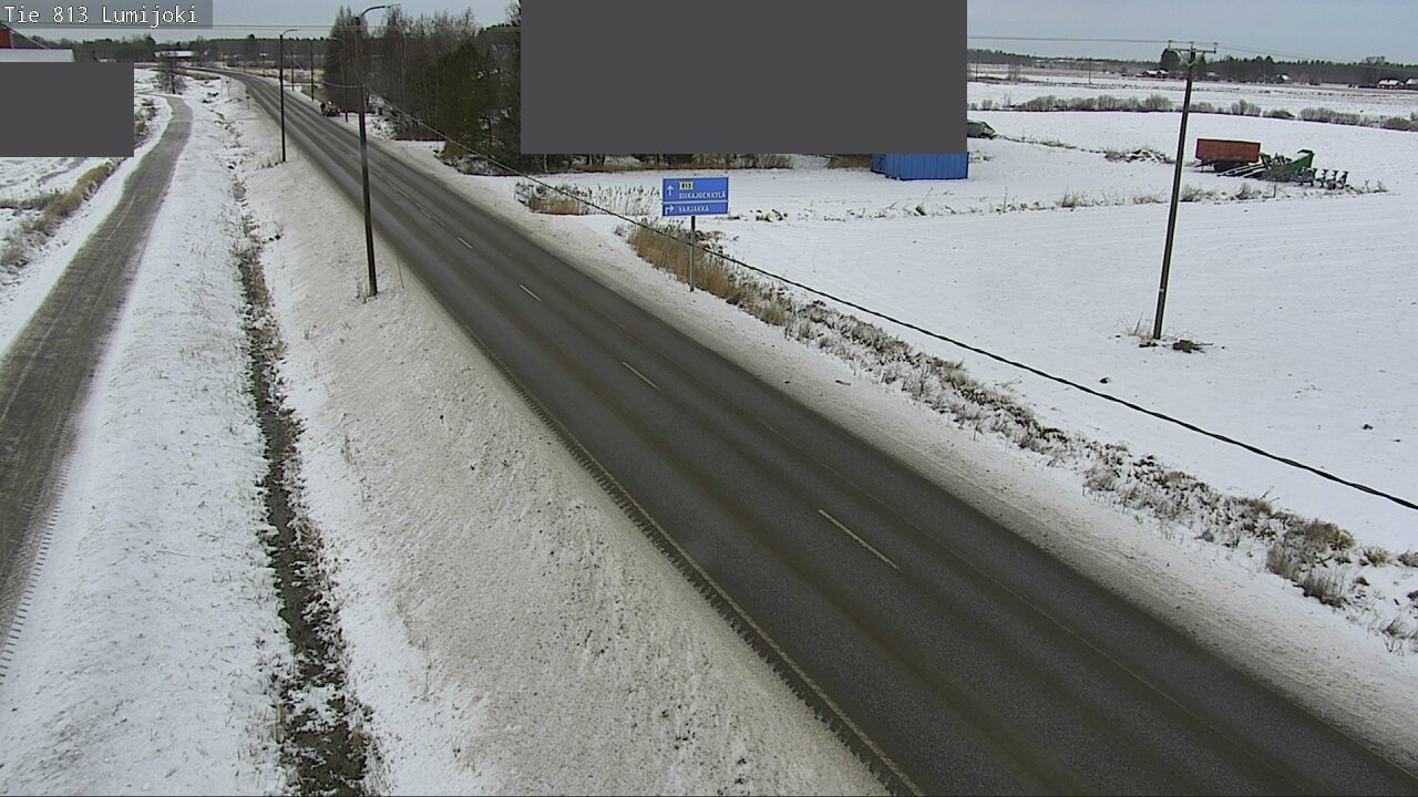 Weather Camera Image Väg 813 Lumijoki, Lumijoki, Pohjois-Pohjanmaa