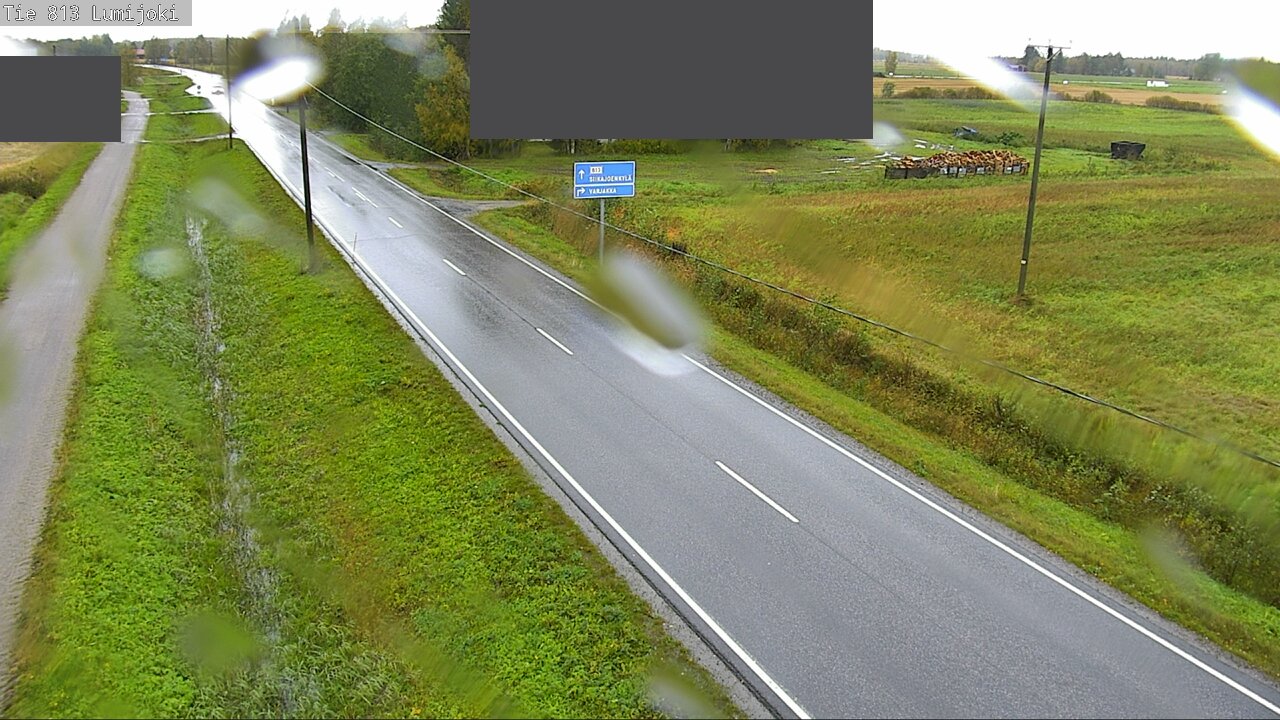 Weather Camera Image Väg 813 Lumijoki, Lumijoki, Pohjois-Pohjanmaa