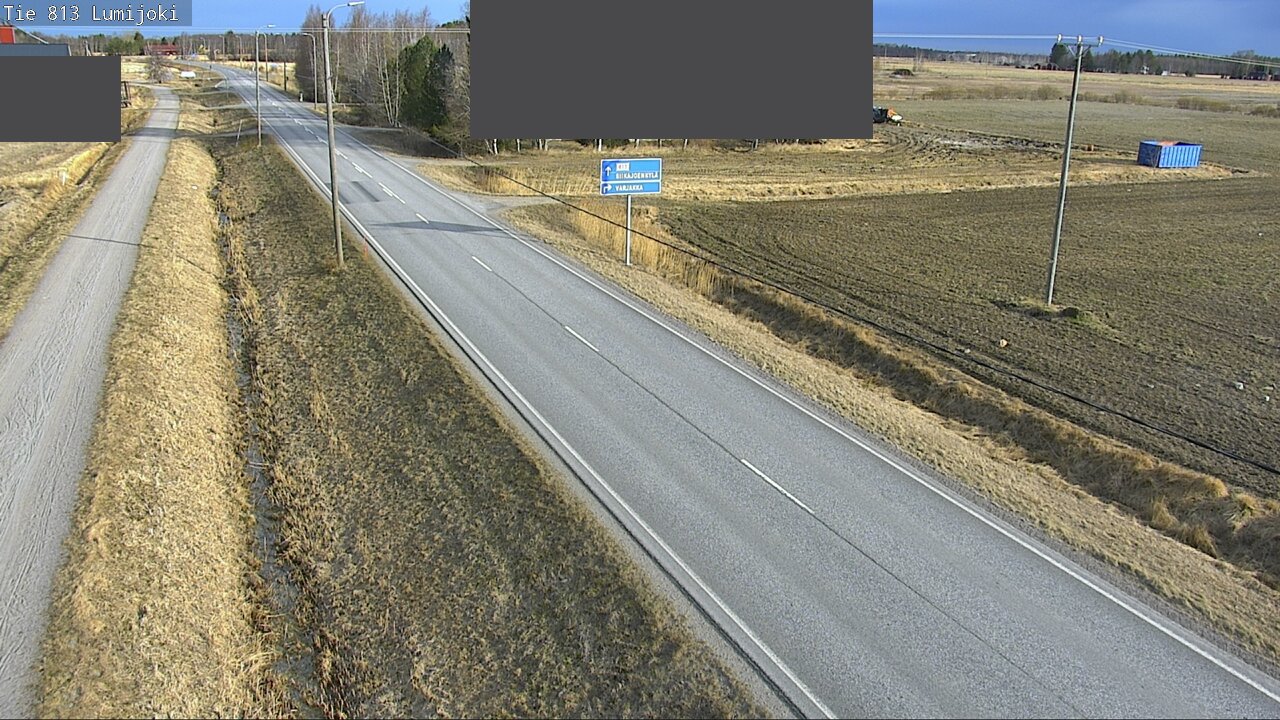 Weather Camera Image Väg 813 Lumijoki, Lumijoki, Pohjois-Pohjanmaa
