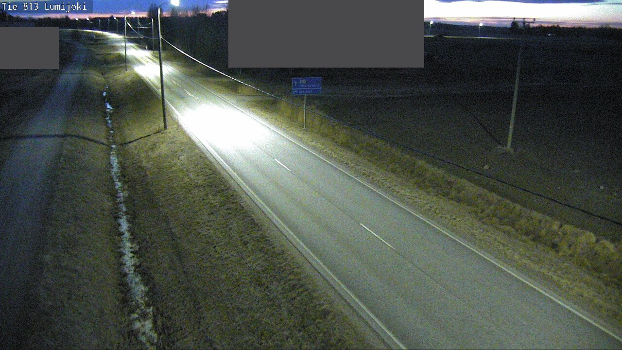 Weather Camera Image Väg 813 Lumijoki, Lumijoki, Pohjois-Pohjanmaa