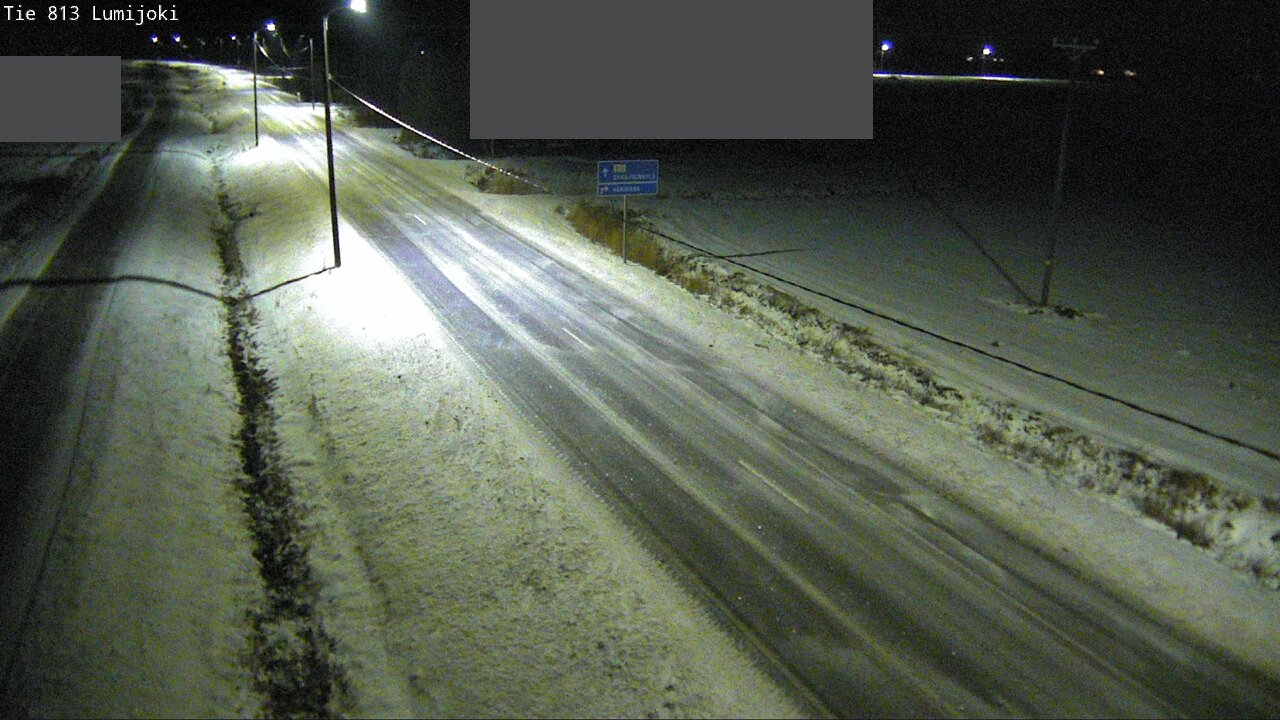 Weather Camera Image Väg 813 Lumijoki, Lumijoki, Pohjois-Pohjanmaa