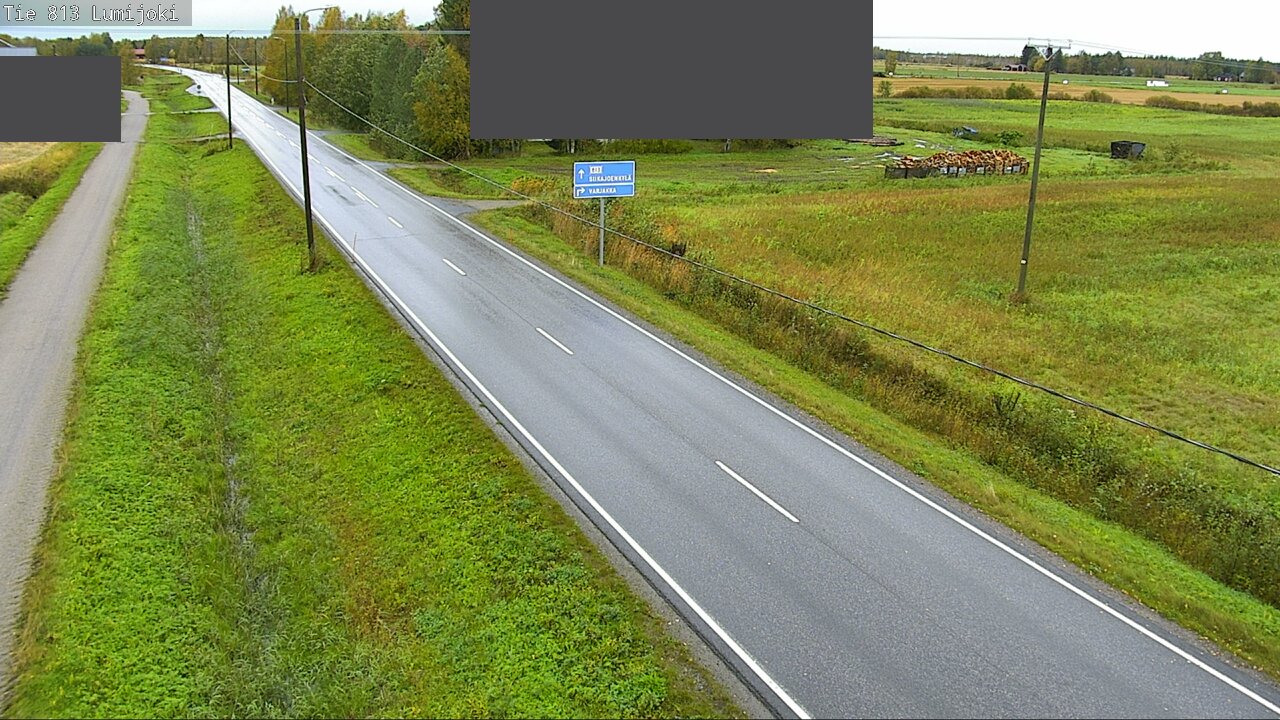 Weather Camera Image Väg 813 Lumijoki, Lumijoki, Pohjois-Pohjanmaa