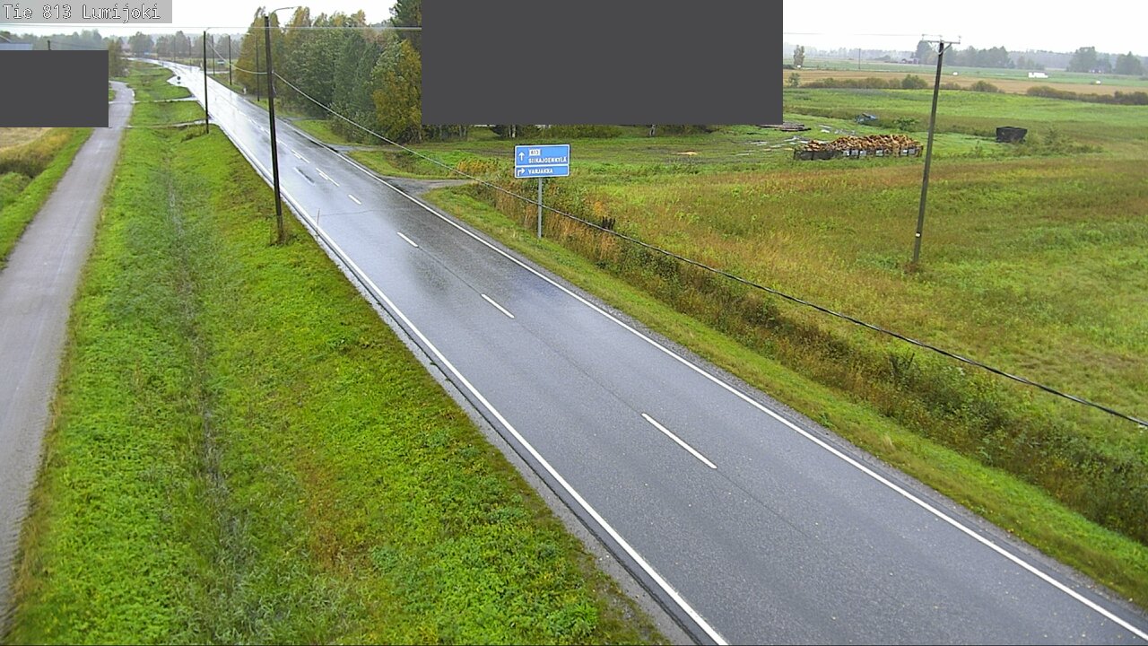 Weather Camera Image Väg 813 Lumijoki, Lumijoki, Pohjois-Pohjanmaa