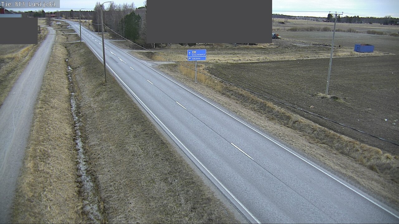 Weather Camera Image Väg 813 Lumijoki, Lumijoki, Pohjois-Pohjanmaa