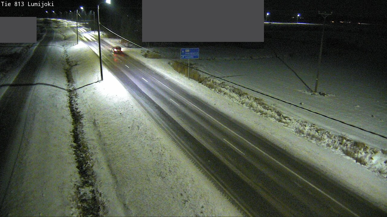 Weather Camera Image Väg 813 Lumijoki, Lumijoki, Pohjois-Pohjanmaa