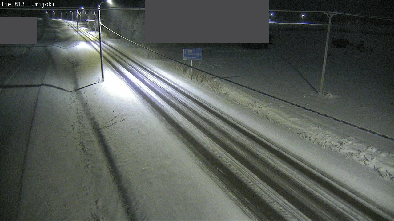 Weather Camera Image Road 813 Lumijoki, Lumijoki, Pohjois-Pohjanmaa