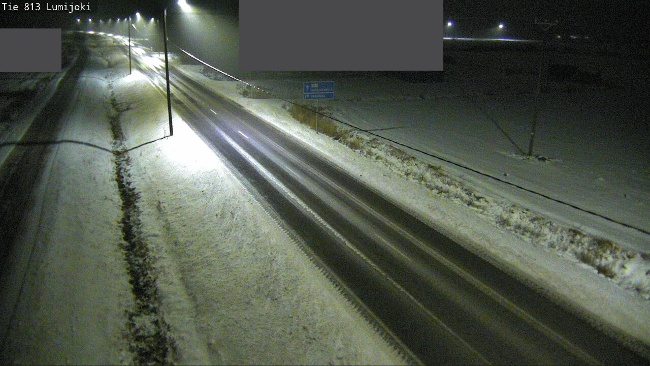 Weather Camera Image Väg 813 Lumijoki, Lumijoki, Pohjois-Pohjanmaa