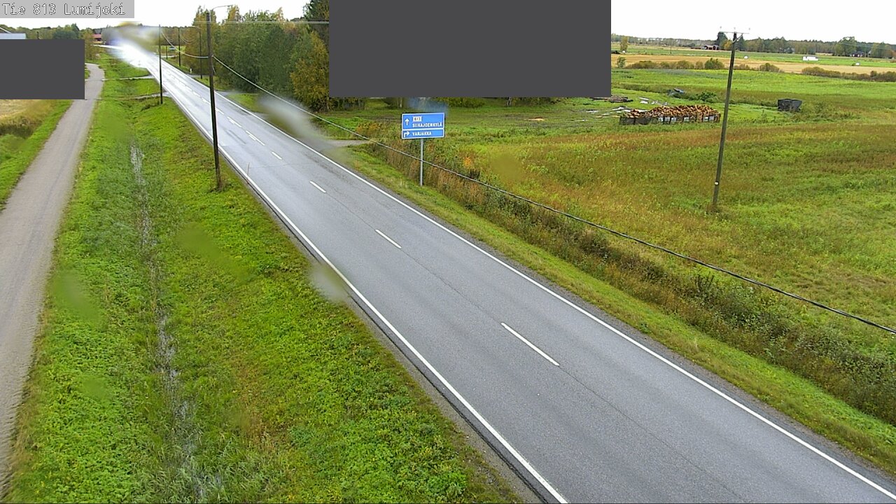 Weather Camera Image Väg 813 Lumijoki, Lumijoki, Pohjois-Pohjanmaa