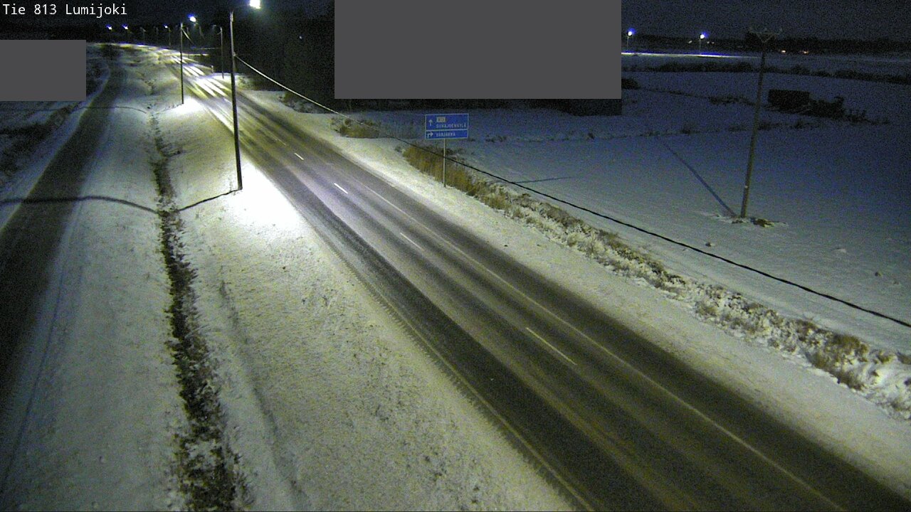 Weather Camera Image Väg 813 Lumijoki, Lumijoki, Pohjois-Pohjanmaa