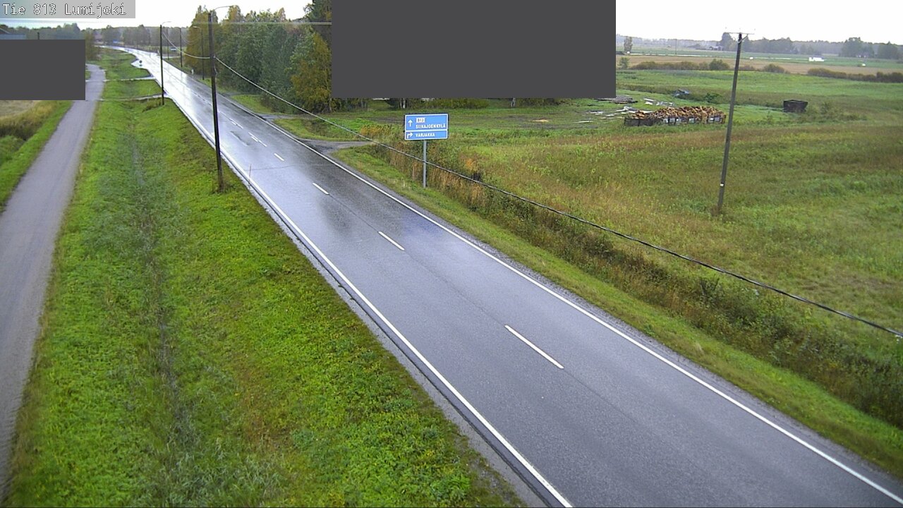 Weather Camera Image Road 813 Lumijoki, Lumijoki, Pohjois-Pohjanmaa