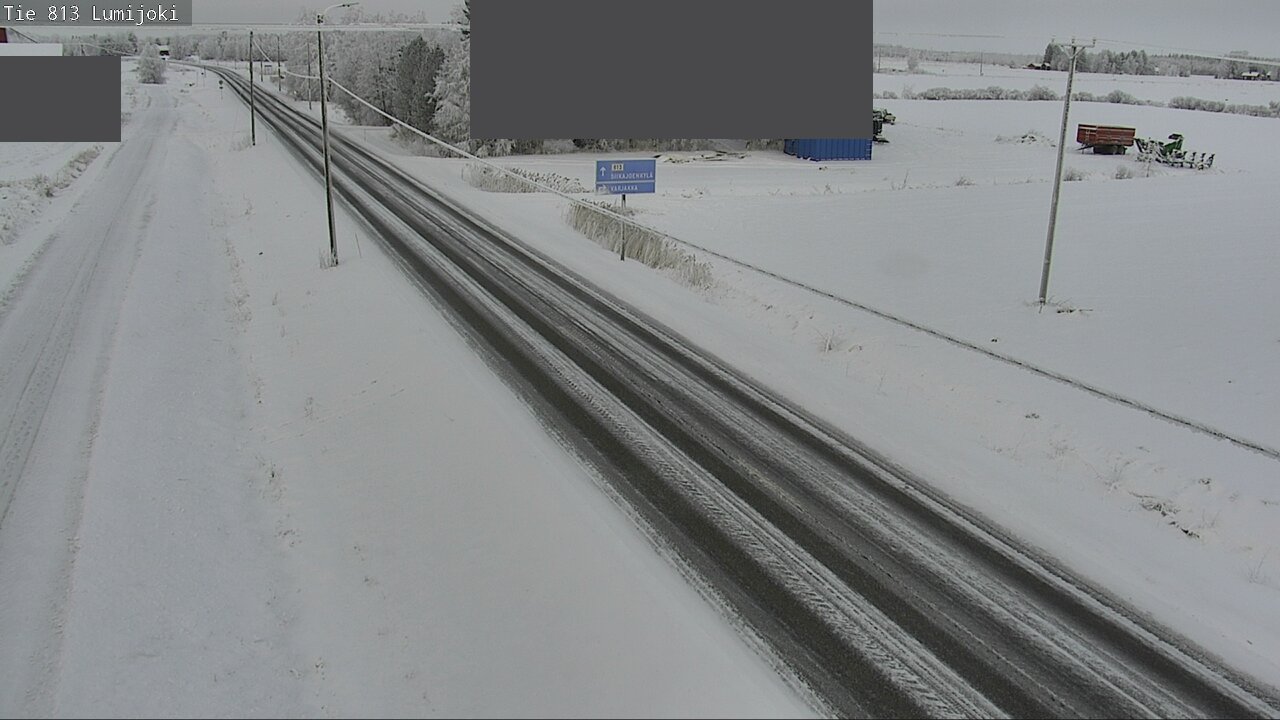 Weather Camera Image Road 813 Lumijoki, Lumijoki, Pohjois-Pohjanmaa