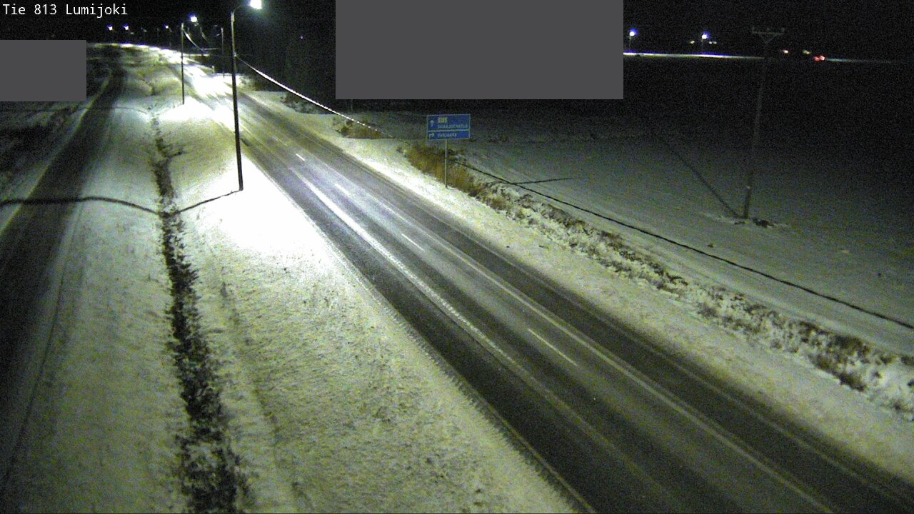 Weather Camera Image Väg 813 Lumijoki, Lumijoki, Pohjois-Pohjanmaa