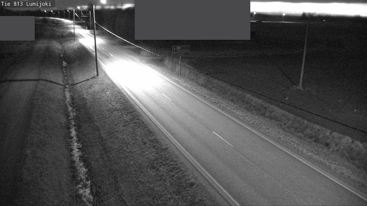 Weather Camera Image Väg 813 Lumijoki, Lumijoki, Pohjois-Pohjanmaa