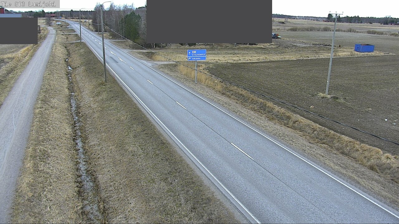 Weather Camera Image Väg 813 Lumijoki, Lumijoki, Pohjois-Pohjanmaa