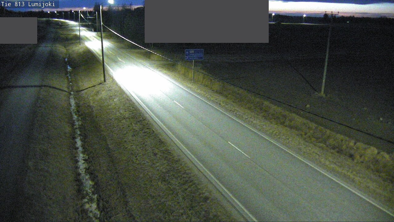 Weather Camera Image Väg 813 Lumijoki, Lumijoki, Pohjois-Pohjanmaa