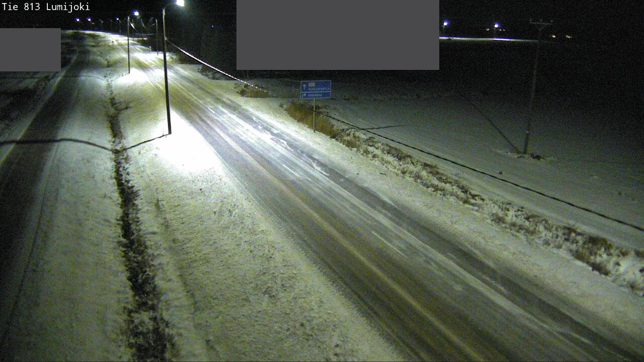 Weather Camera Image Väg 813 Lumijoki, Lumijoki, Pohjois-Pohjanmaa