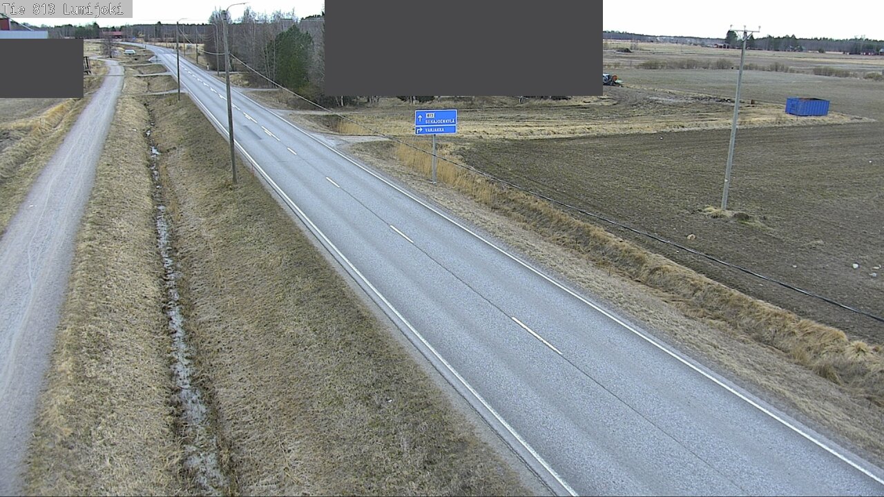 Weather Camera Image Väg 813 Lumijoki, Lumijoki, Pohjois-Pohjanmaa