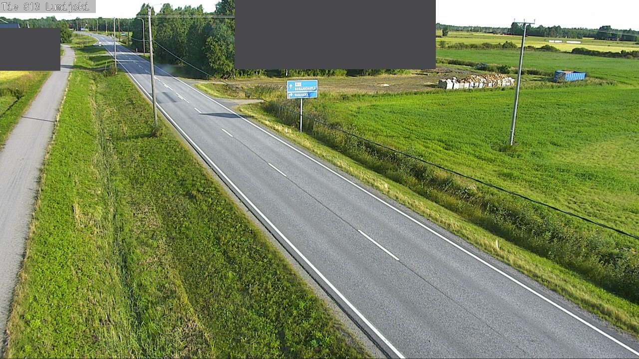 Weather Camera Image Väg 813 Lumijoki, Lumijoki, Pohjois-Pohjanmaa