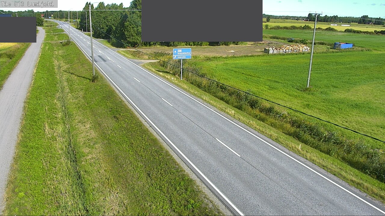 Weather Camera Image Väg 813 Lumijoki, Lumijoki, Pohjois-Pohjanmaa
