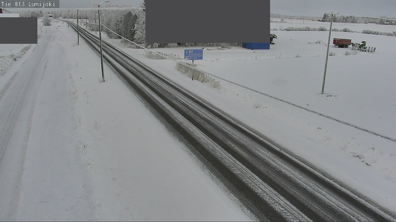 Weather Camera Image Road 813 Lumijoki, Lumijoki, Pohjois-Pohjanmaa