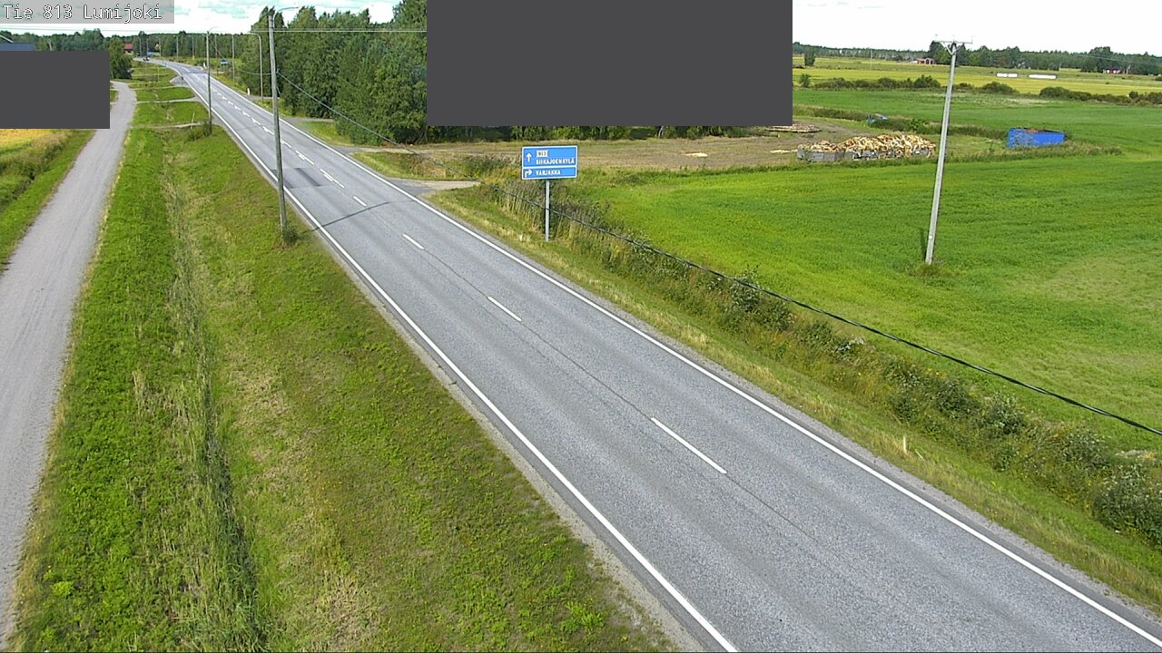 Weather Camera Image Väg 813 Lumijoki, Lumijoki, Pohjois-Pohjanmaa