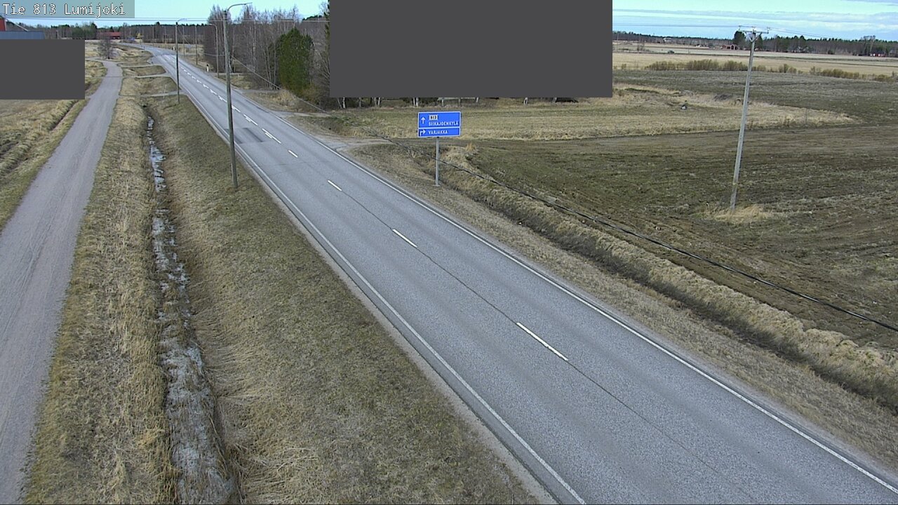 Weather Camera Image Väg 813 Lumijoki, Lumijoki, Pohjois-Pohjanmaa