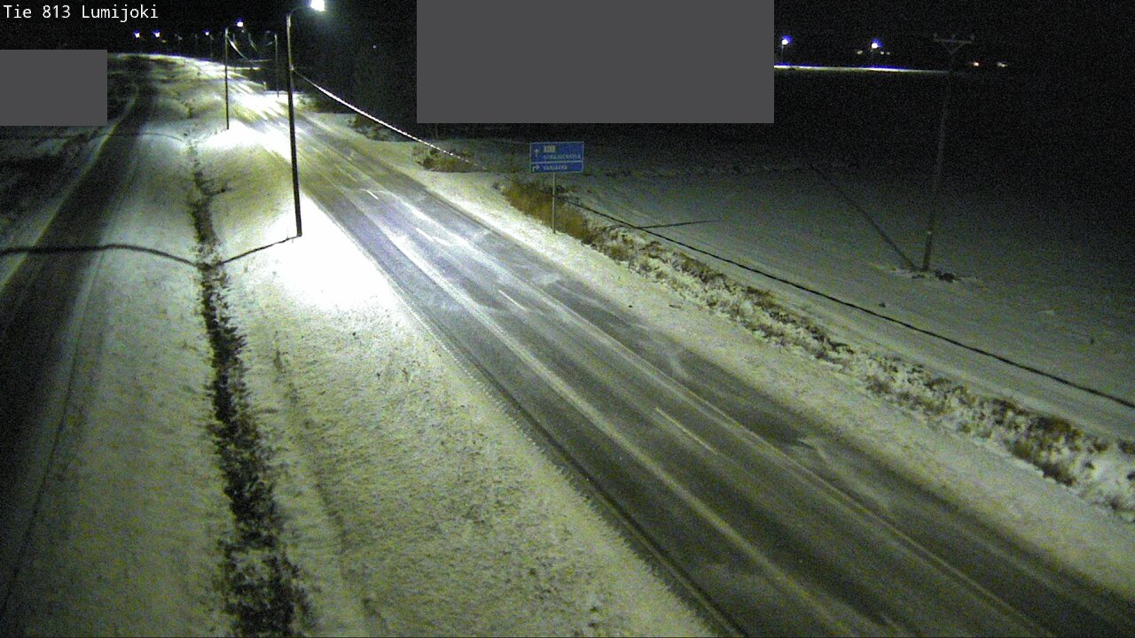 Weather Camera Image Väg 813 Lumijoki, Lumijoki, Pohjois-Pohjanmaa