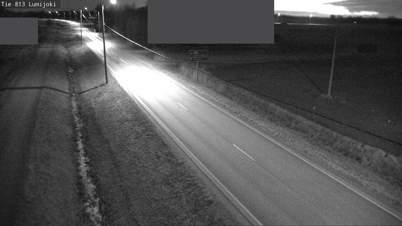 Weather Camera Image Väg 813 Lumijoki, Lumijoki, Pohjois-Pohjanmaa