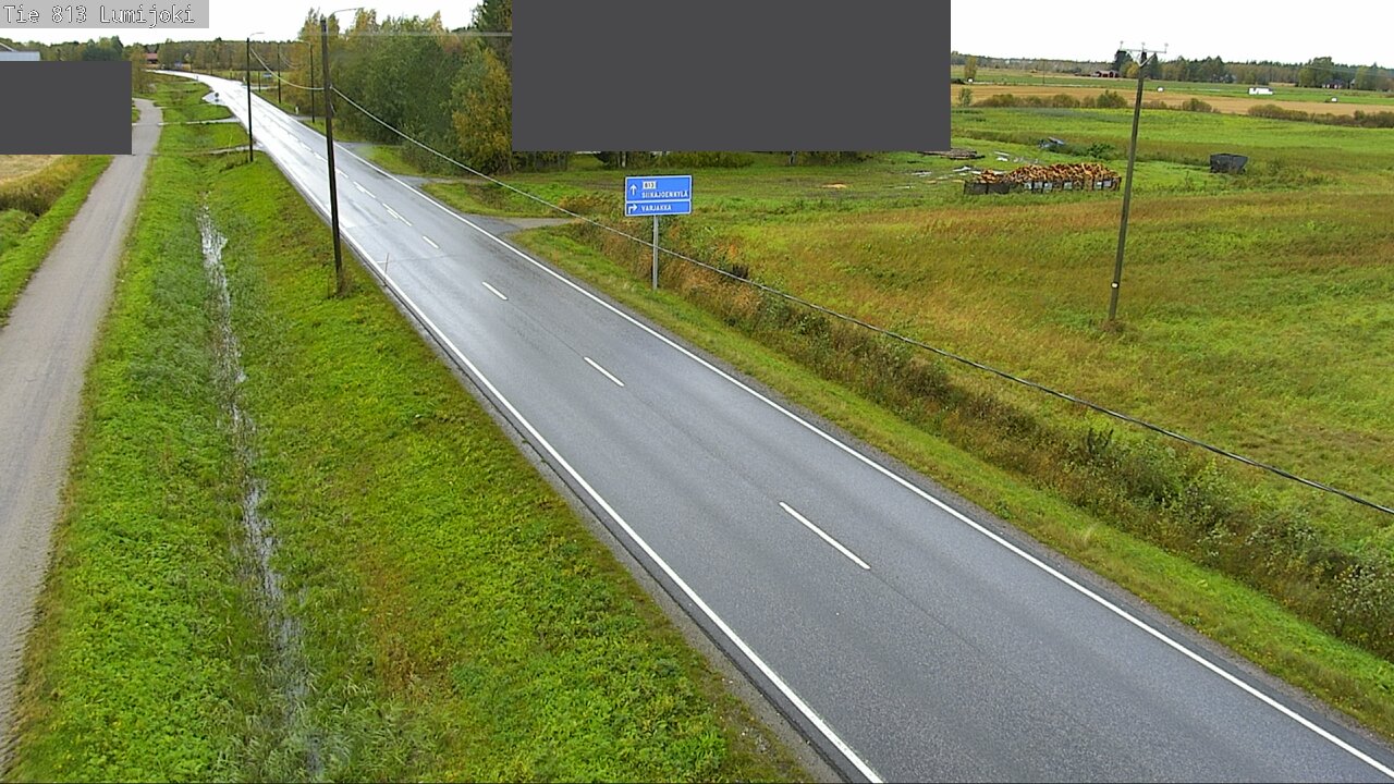 Weather Camera Image Väg 813 Lumijoki, Lumijoki, Pohjois-Pohjanmaa